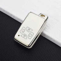 4 Buttons - White & Silver