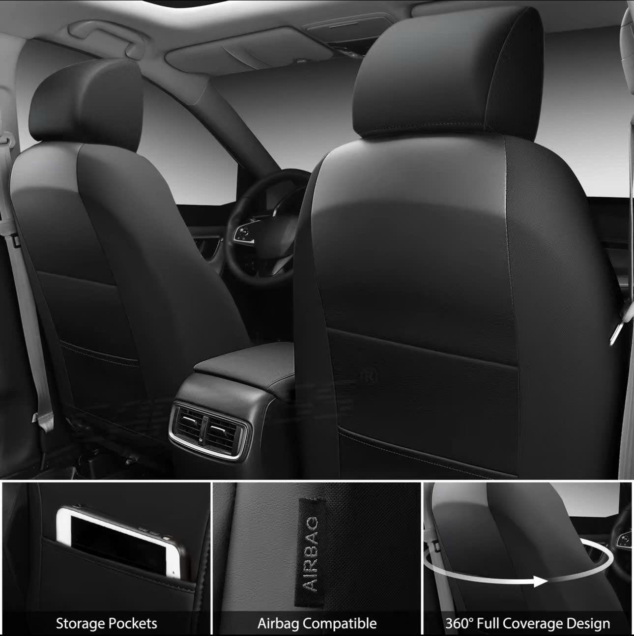 Luxury Nappa Leather Car Seat Covers