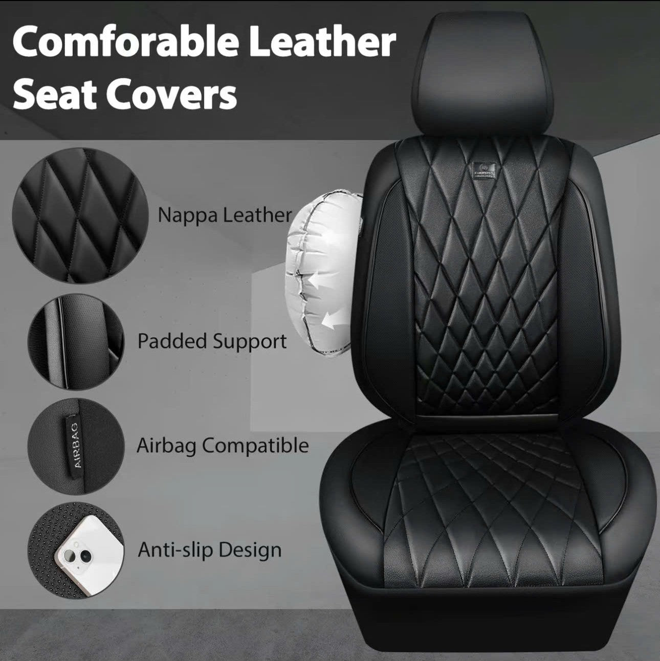 Luxury Nappa Leather Car Seat Covers